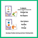 Chalk and Chuckles Pajama Party- Preschooler Colour Matching Game and Critical Thinking Game