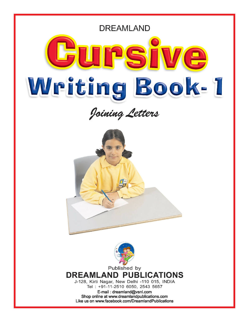 Cursive Writing Book (Joining Letters) Part 1 : Early Learning Children Book By Dreamland Publications