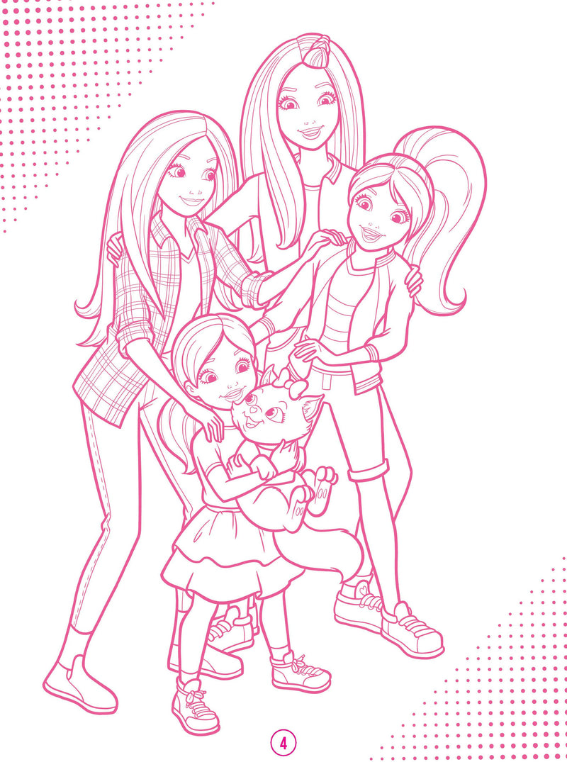 Barbie Dreamhouse Adventures - Mega Colouring Book : Drawing, Painting & Colouring Children Book By Dreamland Publications