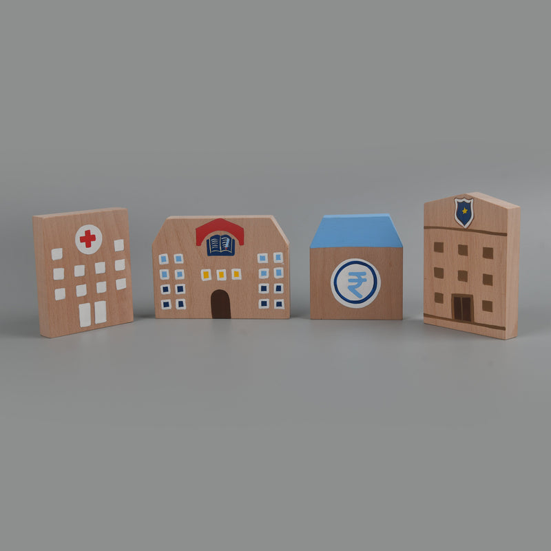 Svecha Toys: City Blocks - Natural