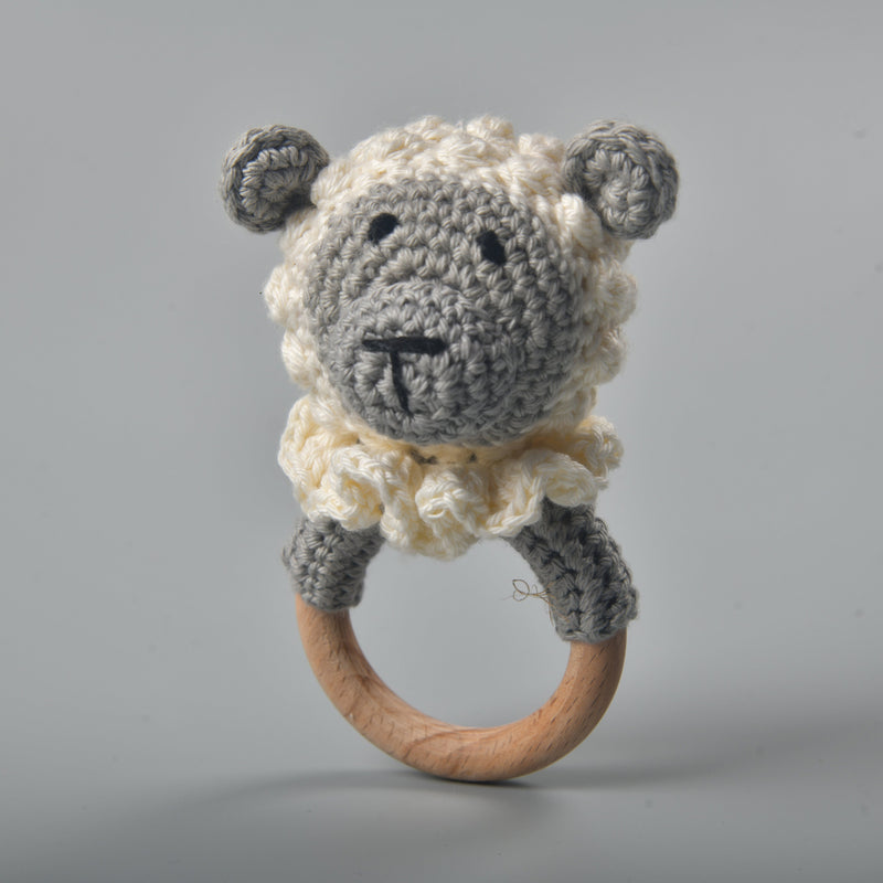 Svecha Toys: Shank the Sheep - Crochet Teether cum Rattle
