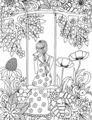 Fantasy- Colouring Book for Adults : Colouring Books for Peace and Relaxation Children Book By Dreamland Publications 9789386671981