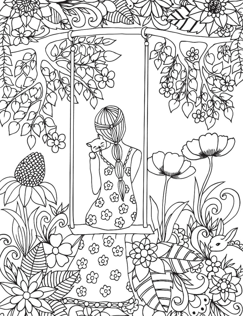 Fantasy- Colouring Book for Adults : Colouring Books for Peace and Relaxation Children Book By Dreamland Publications 9789386671981