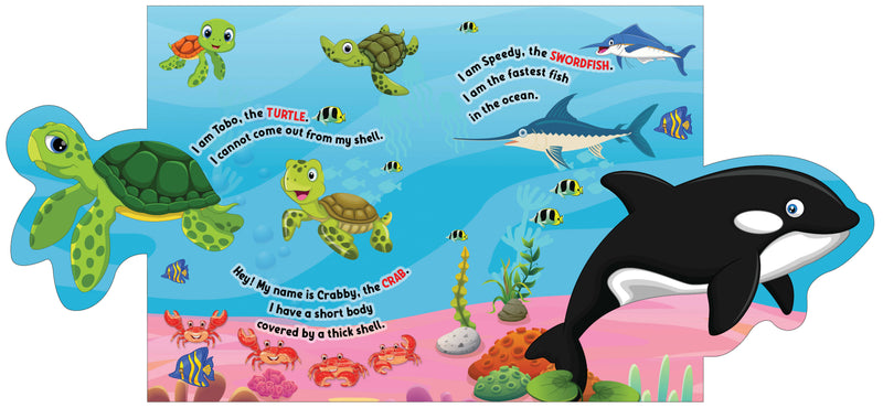 Flap Book- Under the Ocean : Interactive & Activity Children Book By Dreamland Publications 9788195163229