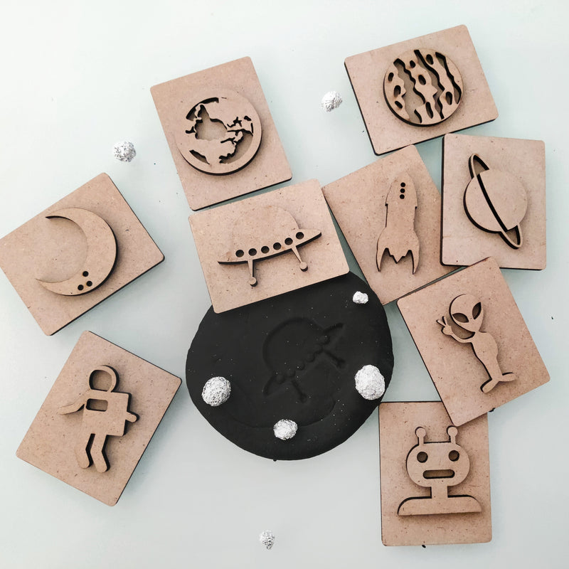 KIDDO KORNER | Space Theme Stamp Set | Stamp Art for Kids | Stamping Kit | Stamp Toy Kit Set of 9…