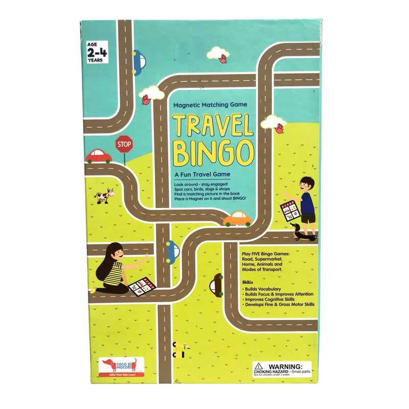 Travel Bingo with Magnets Educational Game