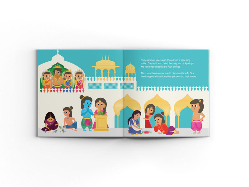 Coco Bear Ram Sita and the Story of Diwali: A Simplified Version of the Timeless Ramayana - English Story Book for Kids Ages 2+ by Rashi Gandhi