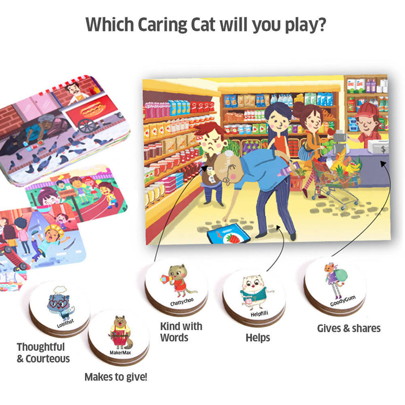 Chalk and Chuckles Caring Cats Kindness Around Town- Social Emotion Learning