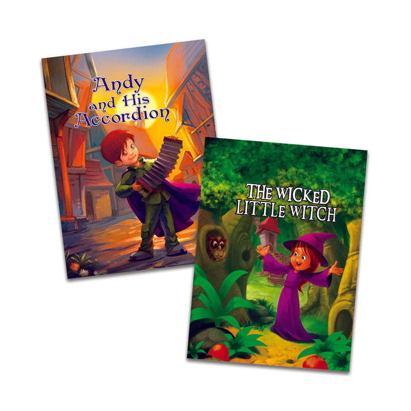 Andy and His Accordion, The Wicked Little Witch 2 in 1 Story Books for kids