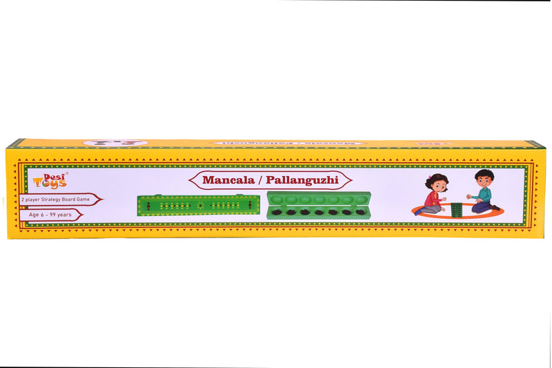 Desi Toys Wooden Mancala Board Game / Pallanguzhi / Ali Guli Mane