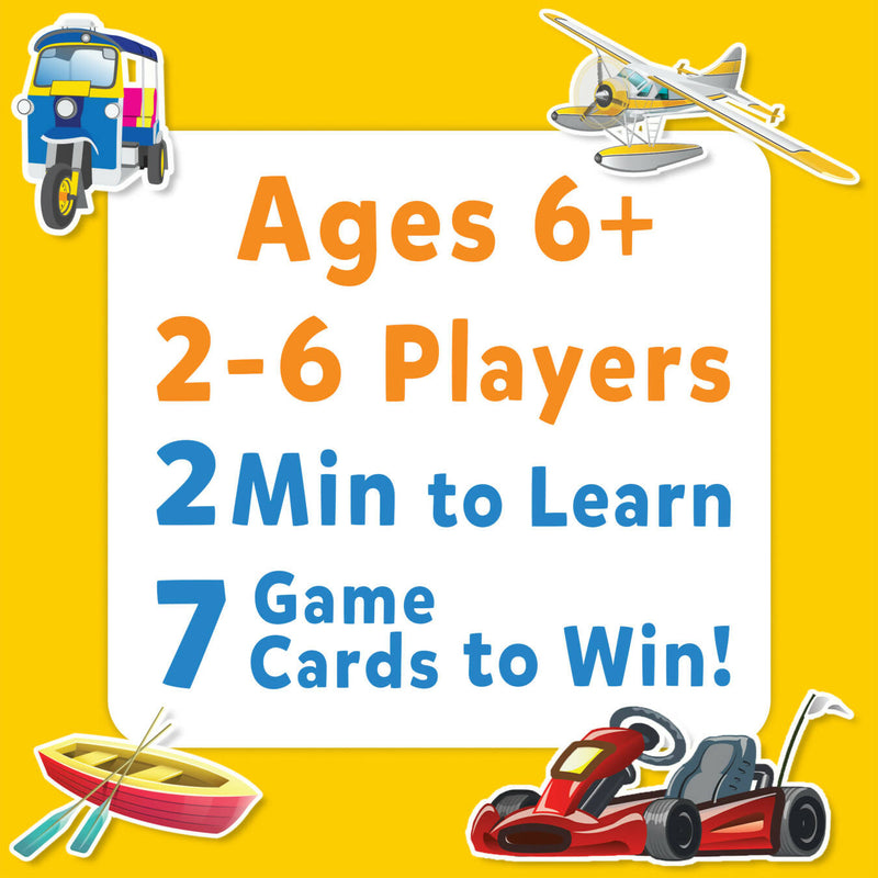 Skillmatics Card Game : Guess in 10 Things That Go! | Gifts for Ages 6 and Up for Kids | Super Fun for Travel and Family Game Time