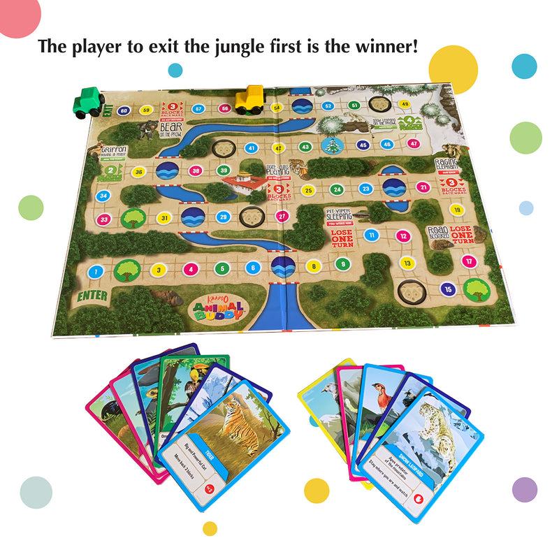 Animal Buddy - Bhutan Jungle Discovery - Play & Learn Board Game for Kids 4+ & Family