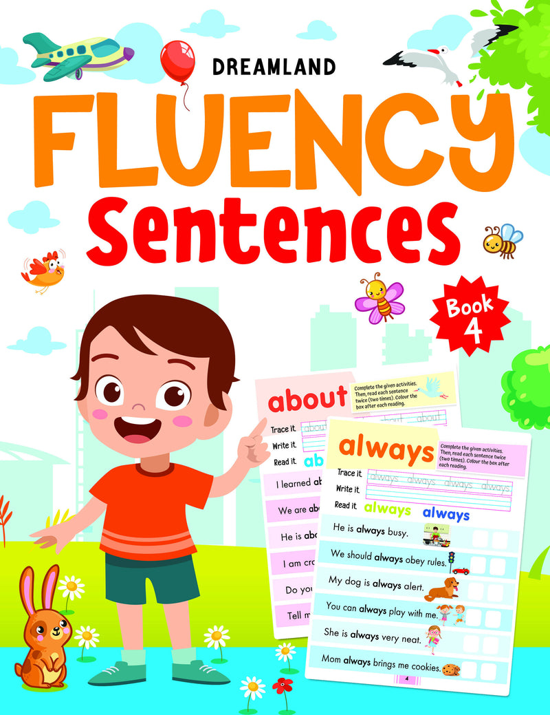 Fluency Sentences Book 4 : Early Learning Children Book by Dreamland Publications