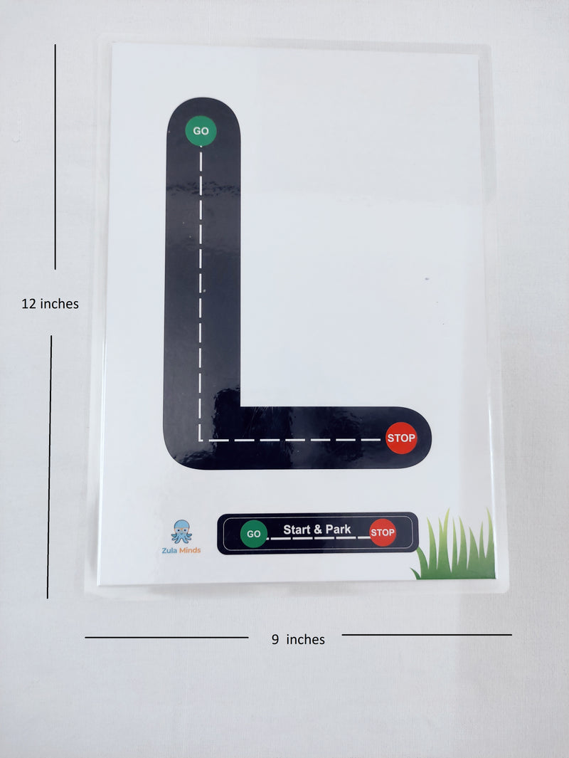 ZulaMinds Track Alphabet Cards