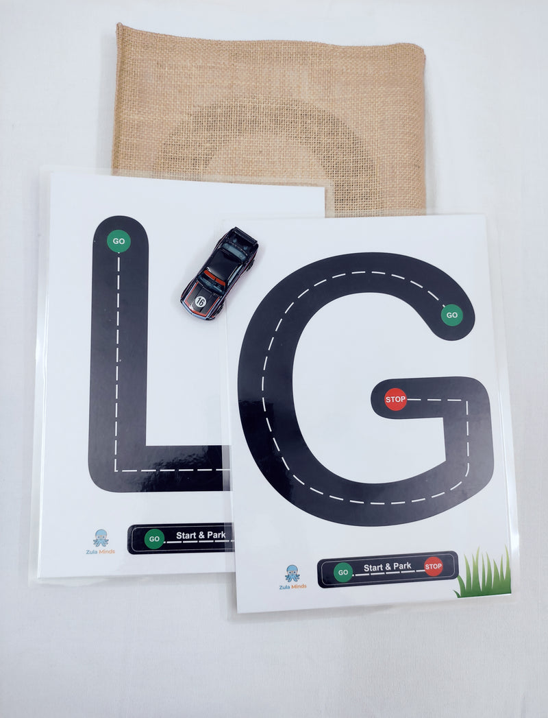 ZulaMinds Track Alphabet Cards