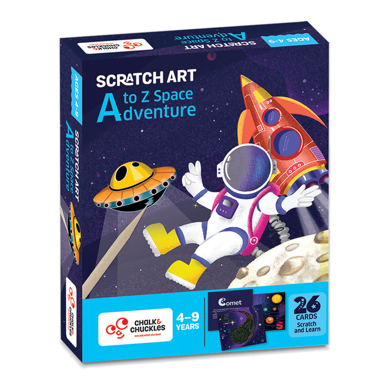A to Z Space Adventure, Scratch Art Craft