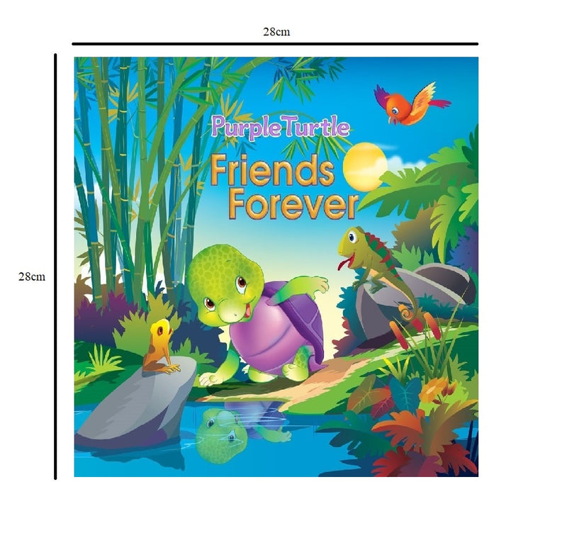 Purple Turtle Friends Forever