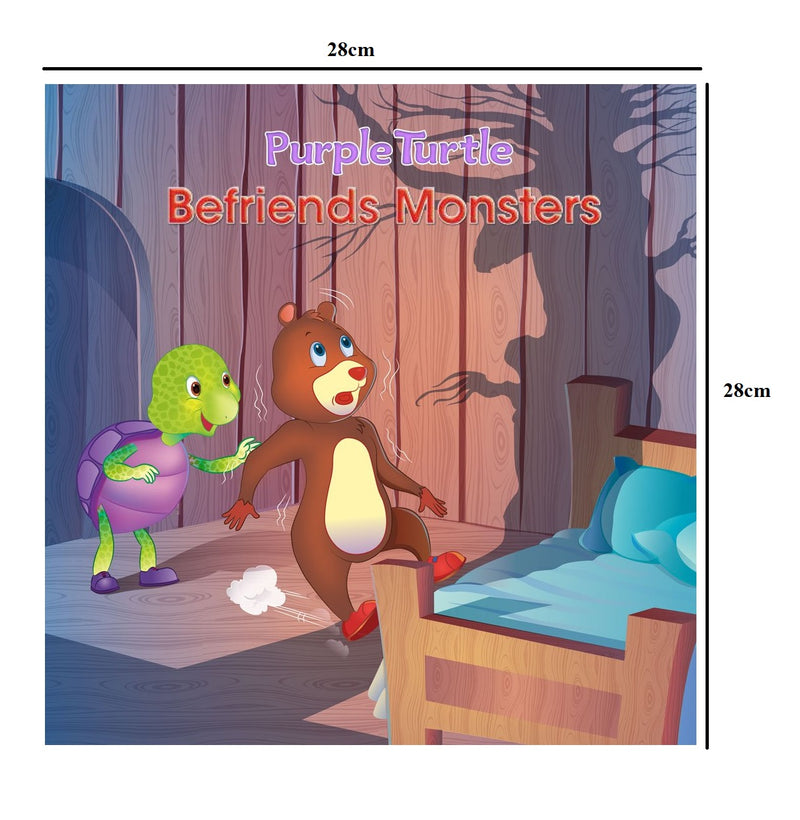Purple Turtle Befriends Monsters