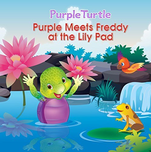 Purple Turtle - Purple Meets Freddy at the Lily Pad
