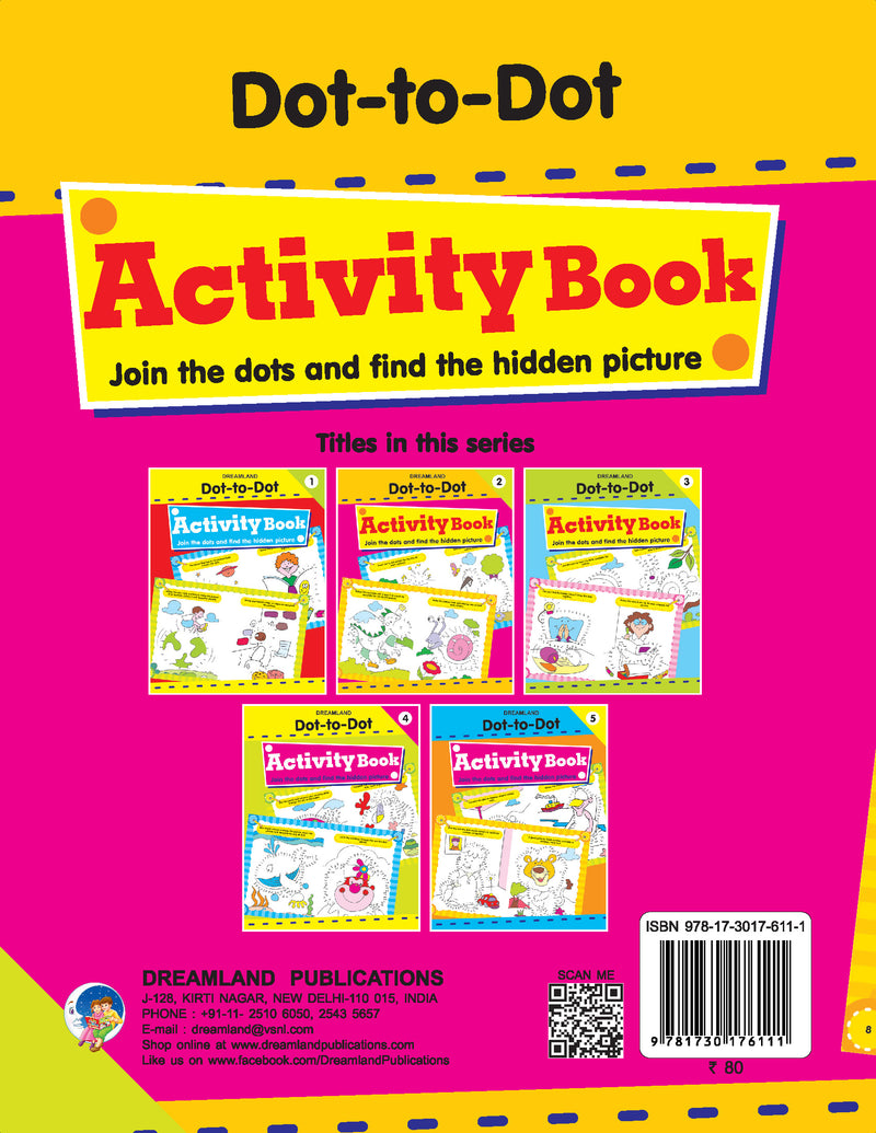 Fun with Dot to Dot Part - 2 : Interactive & Activity Children Book By Dreamland Publications 9781730176111