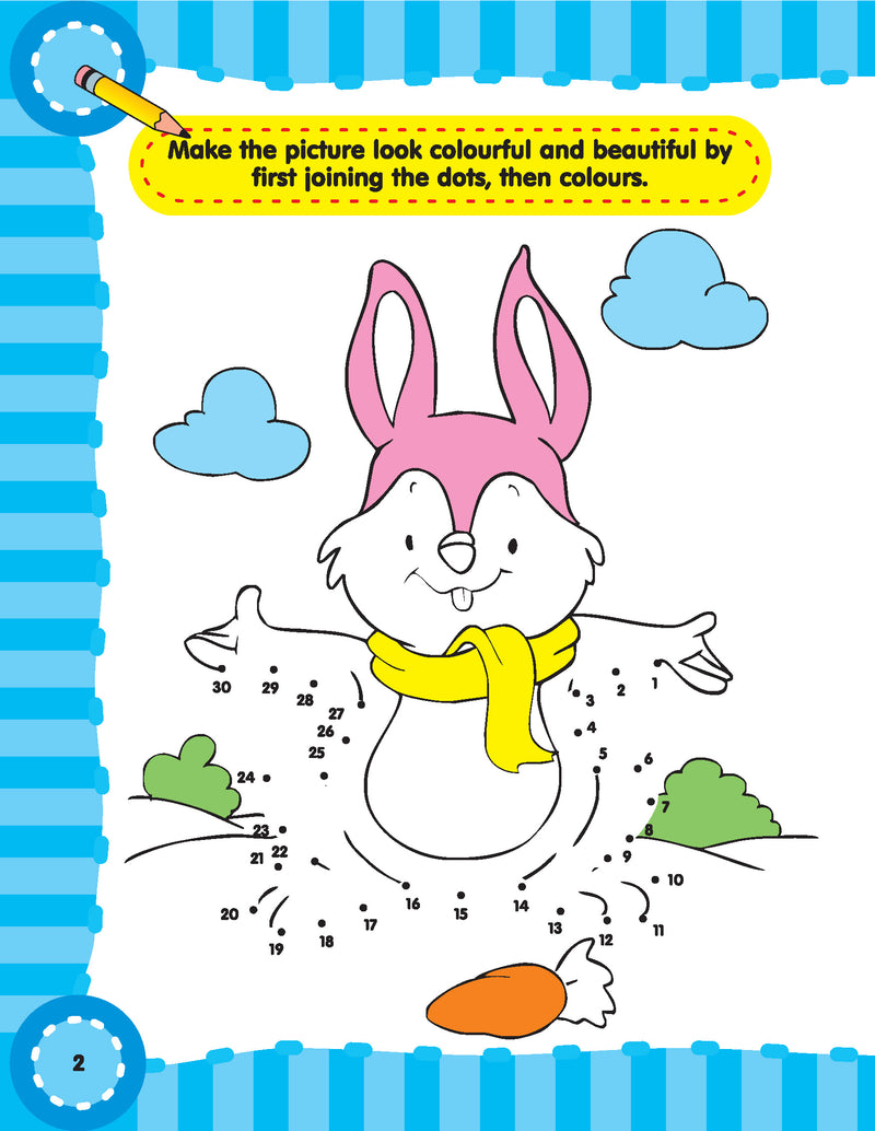 Fun with Dot to Dot Part - 2 : Interactive & Activity Children Book By Dreamland Publications 9781730176111