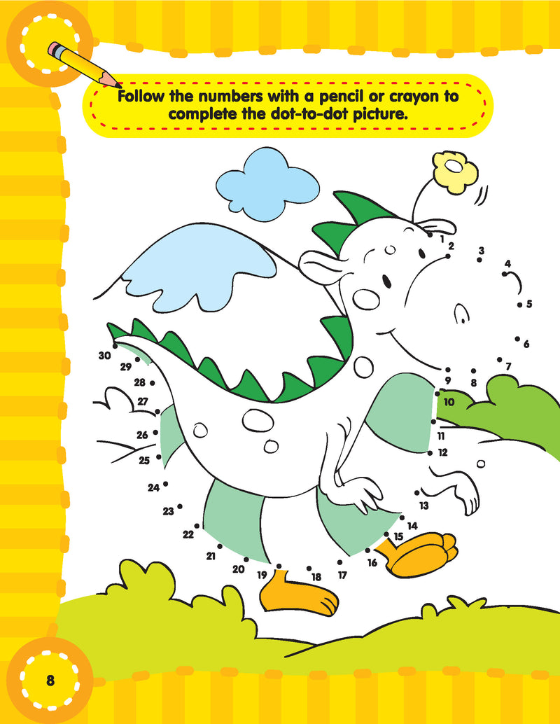 Fun with Dot to Dot Part - 2 : Interactive & Activity Children Book By Dreamland Publications 9781730176111