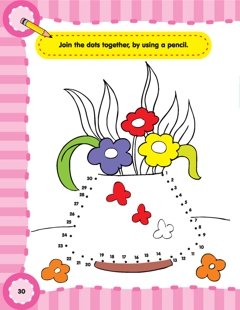 Fun with Dot to Dot Part - 2 : Interactive & Activity Children Book By Dreamland Publications 9781730176111