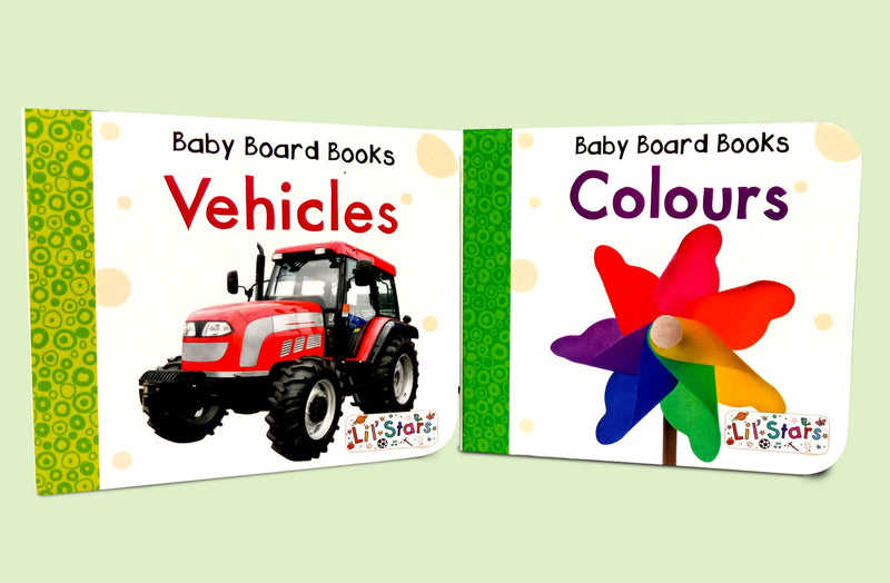 My First Library Box-Set of 10 Preschool Board Books (Alphabset, Fruits & Vegetables, Numbers, Animals & Birds, Colours, First Words, etc) (My First Preschool Board Books)