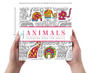 Animals - Adults Colouring Book with Tearout sheet
