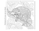 Animals - Adults Colouring Book with Tearout sheet