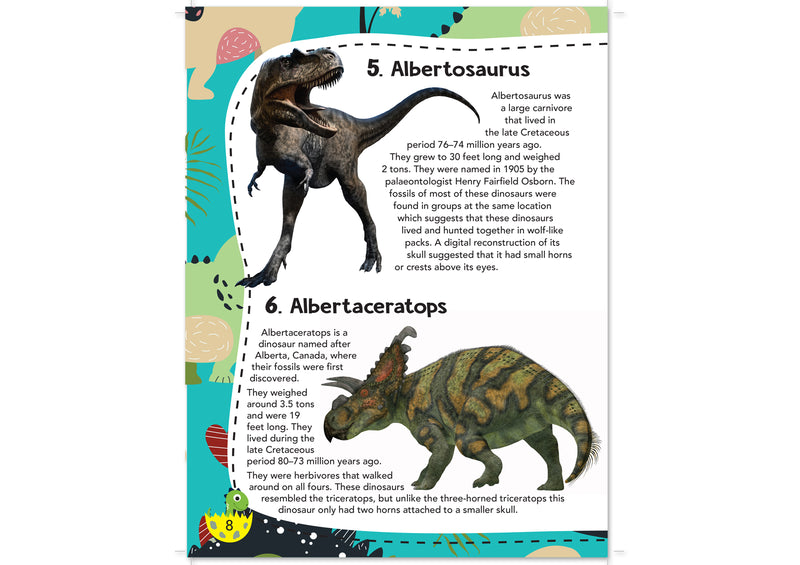 101 Dinosaurs - Encyclopedia for 7 to 10 year old kids