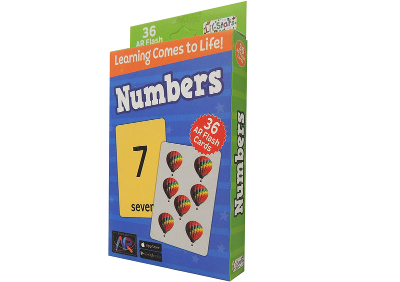 Numbers - 36 AR Flash Cards for Children