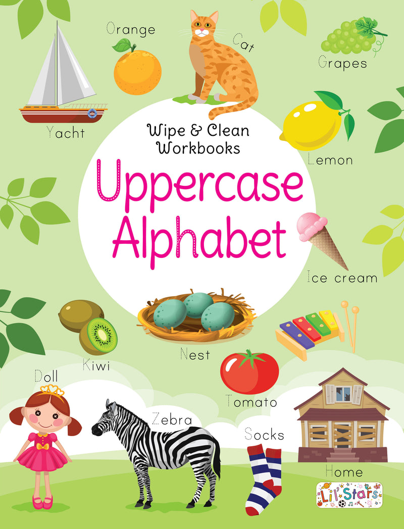 Uppercase Alphabet- Wipe & Clean Workbook with free Pen