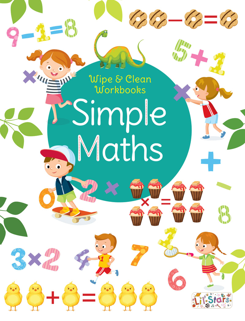 Simple Maths - Wipe & Clean Workbook with free Pen