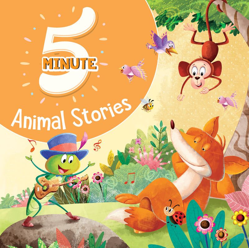 5 Minute Animal Stories - Premium Quality Padded & Glittered Book