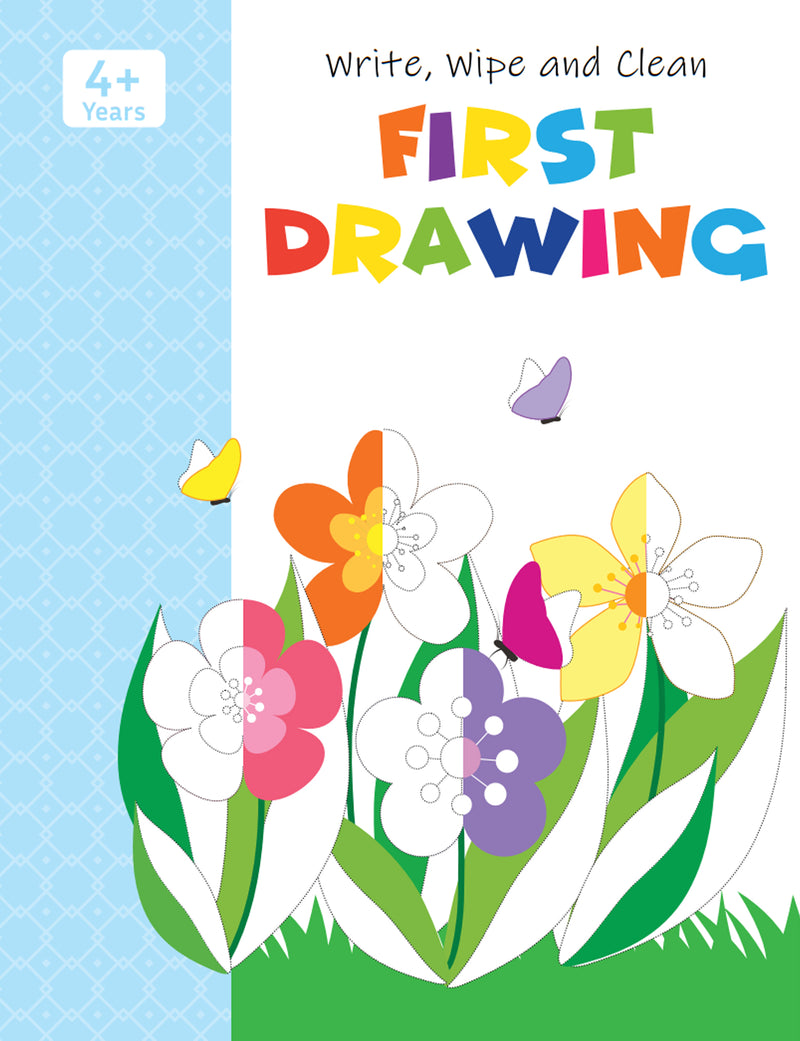 Clean First Drawing JoGenii |First Drawing - Write, Wipe and Clean Book | Pegasus