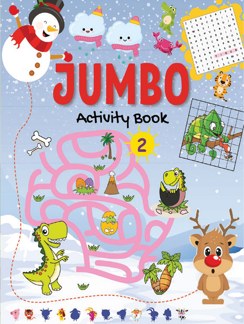 Jumbo Activity Book 2 - Mega Activity Book for 4 to 6 Years Old Kids