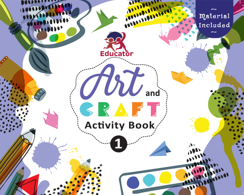 Art and Craft Activity Book 1 for 4-5 Year old kids with free craft material