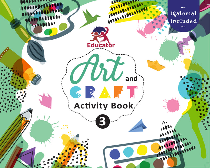 Art and Craft Activity Book 3 for 6-7 Year old kids with free craft material