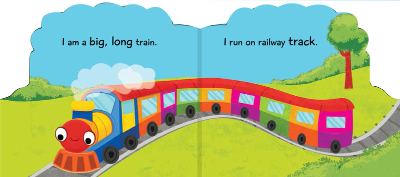 Train Shaped Baby Board Book