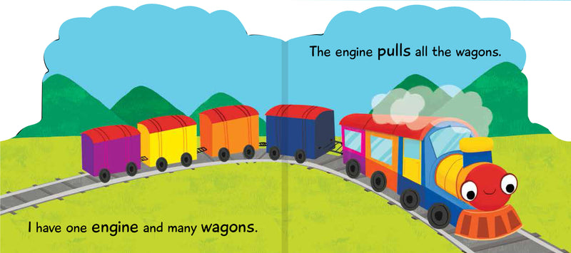 Train Shaped Baby Board Book