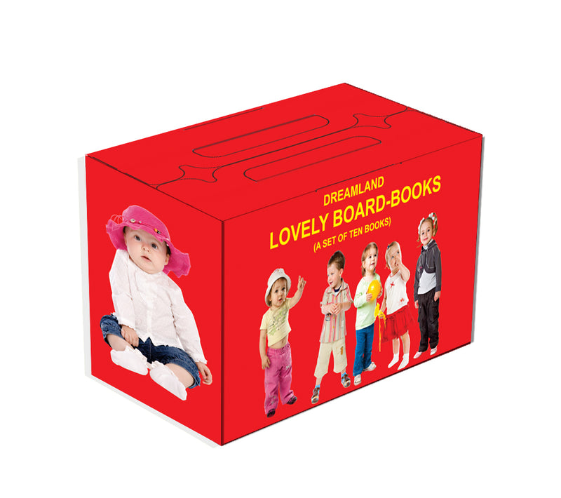 Lovely Board Books Gift Pack (10 Titles) : Early Learning Children Book By Dreamland Publications