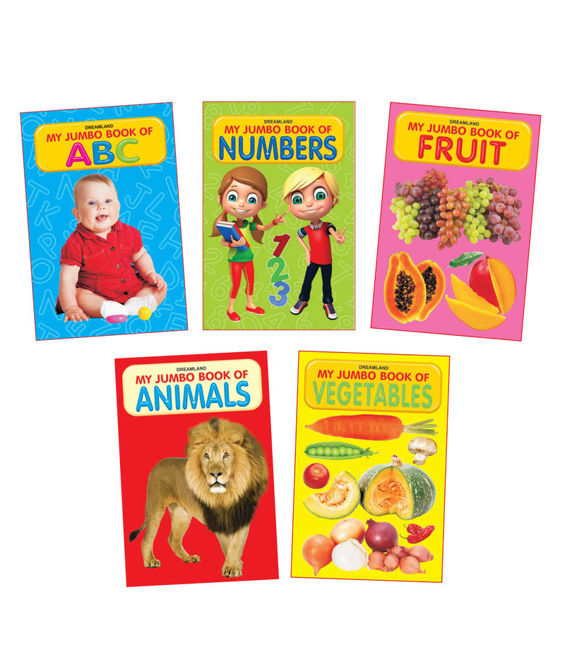 My Jumbo Book Series (5 Titles) : Early Learning Children Book By Dreamland Publications 9788184515787