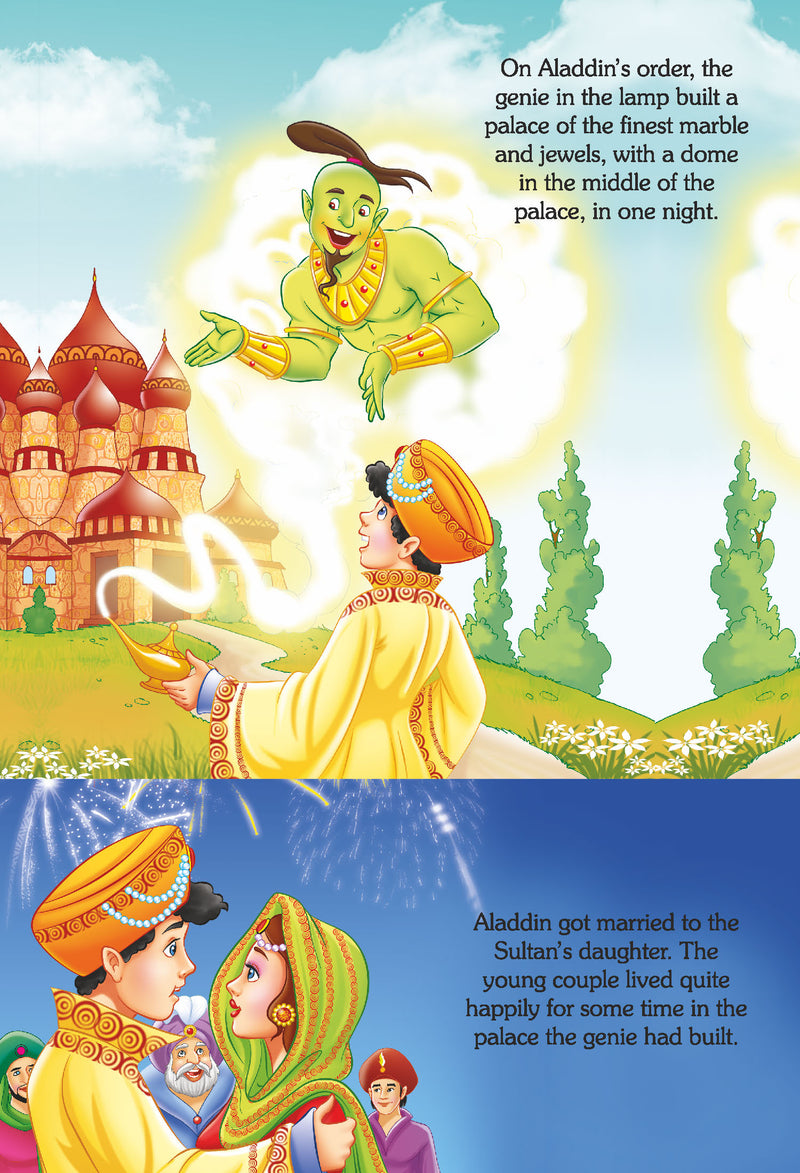 Pop-Up Fairy Tales - Aladdin : Story books Children Book By Dreamland Publications