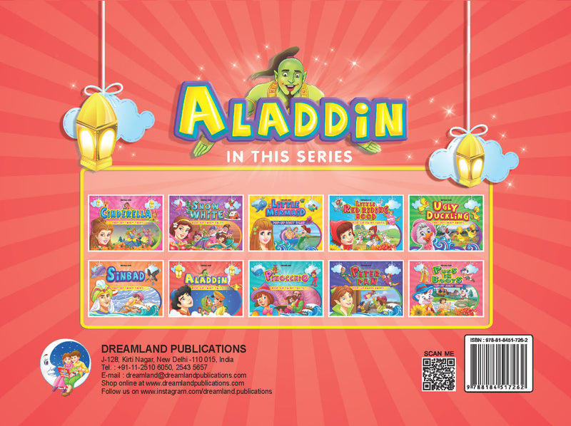 Pop-Up Fairy Tales - Aladdin : Story books Children Book By Dreamland Publications