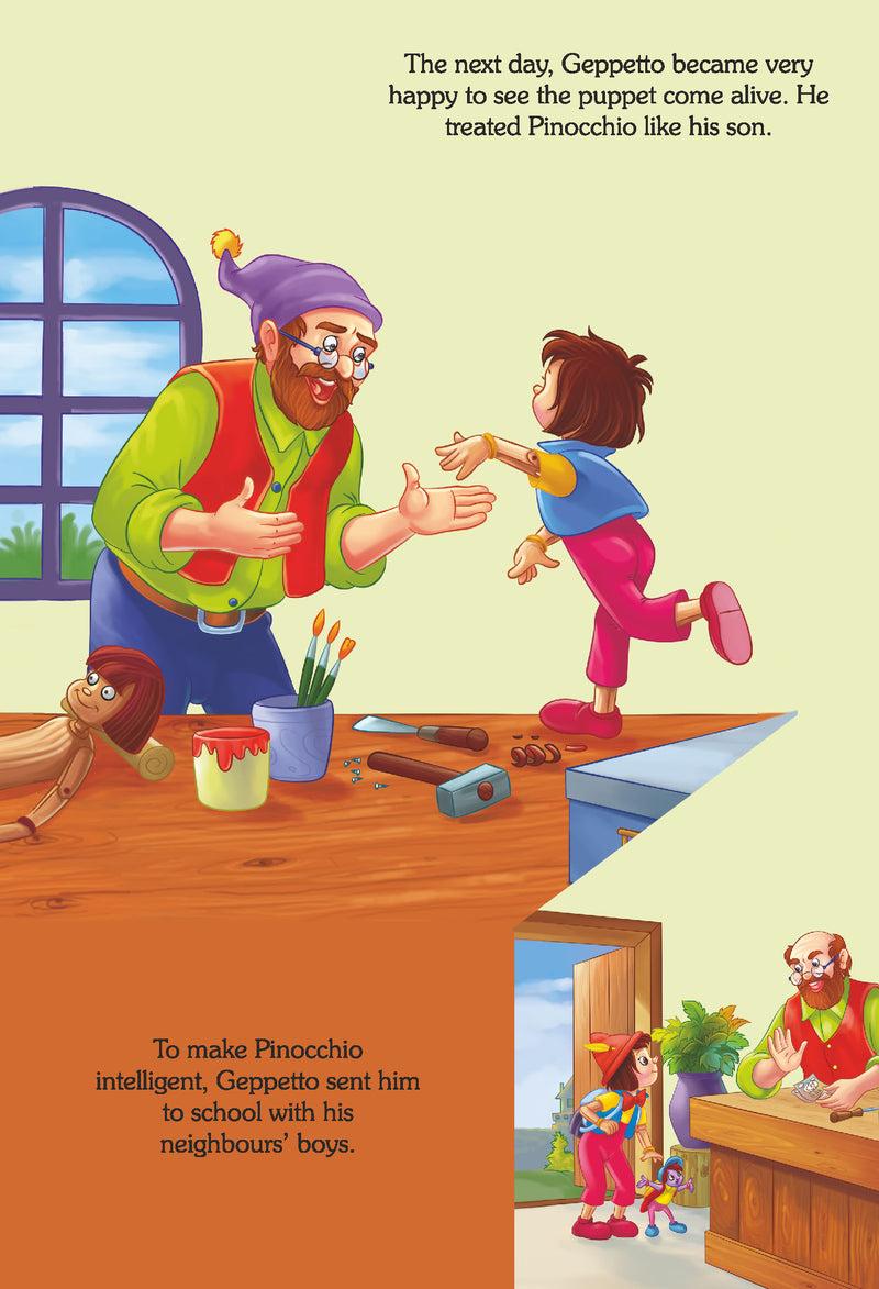 Pop-Up Fairy Tales - Pinocchio : Story books Children Book By Dreamland Publications