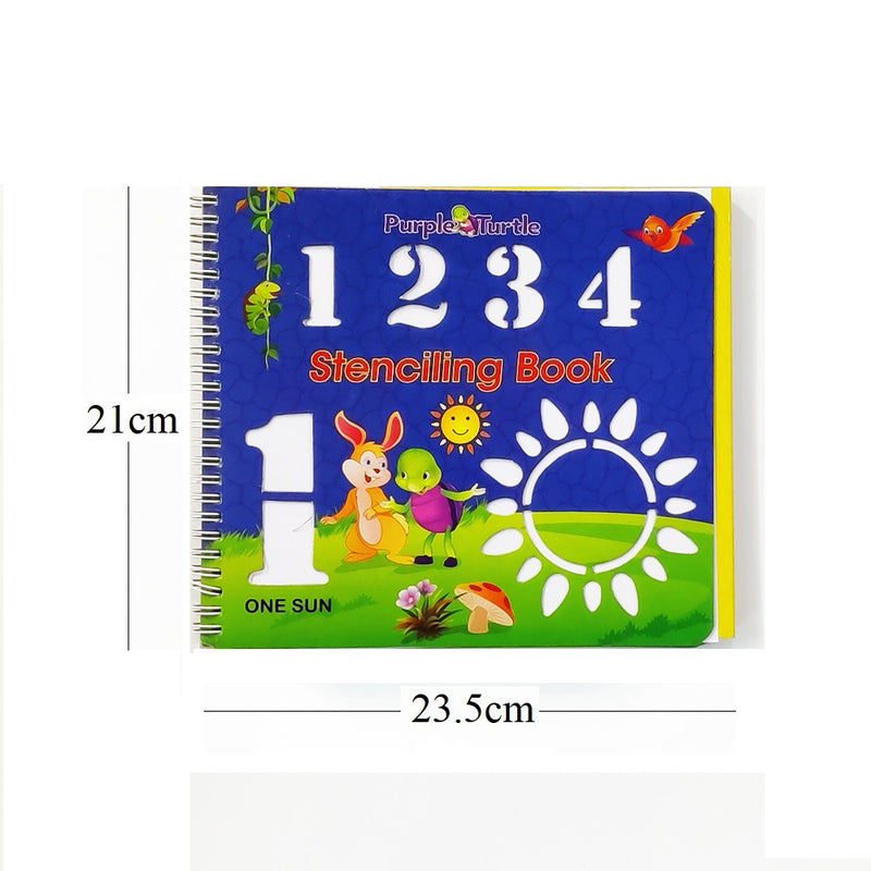 Stencils for kids : 1234 Stencil