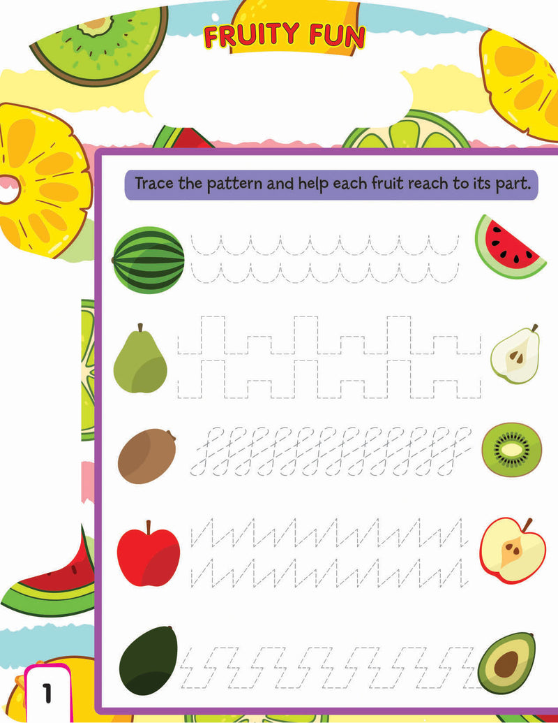 Write and Wipe Book - Fruit : Early Learning Children Book By Dreamland Publications 9789350891049