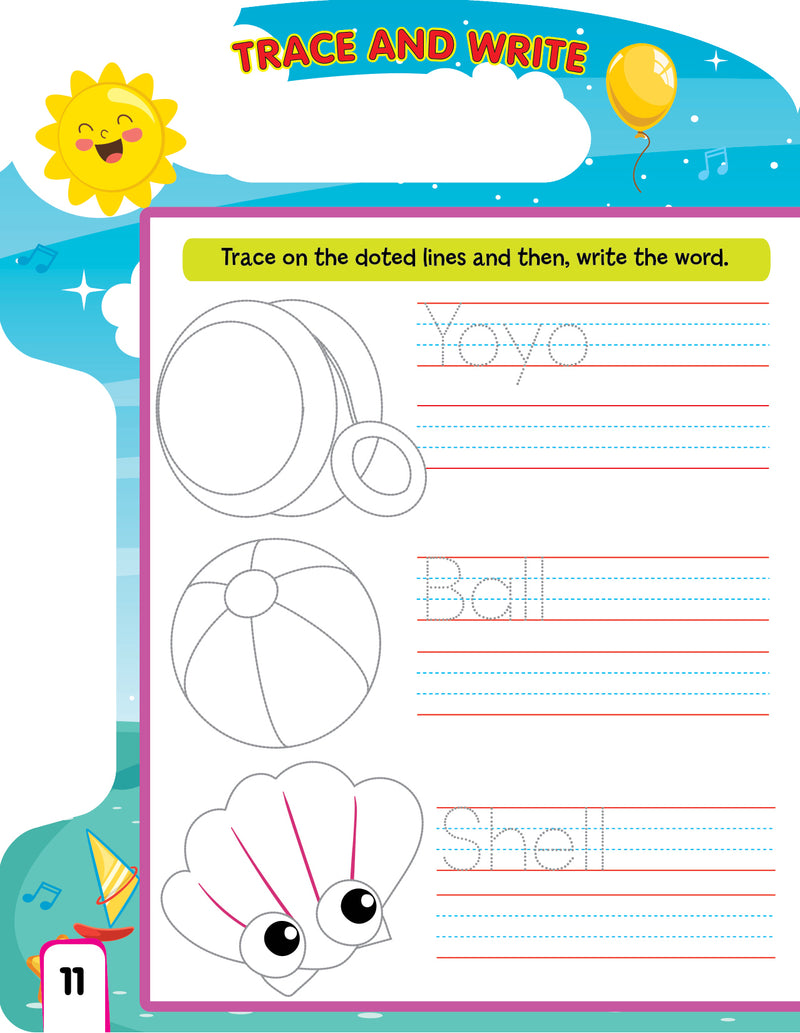 Write and Wipe Book - Words : Early Learning Children Book By Dreamland Publications 9789350891063