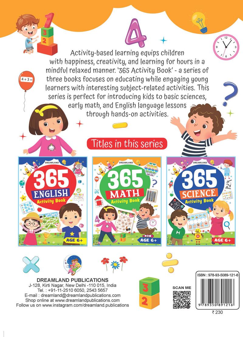 365 Math Activity : Interactive & Activity Children Book By Dreamland